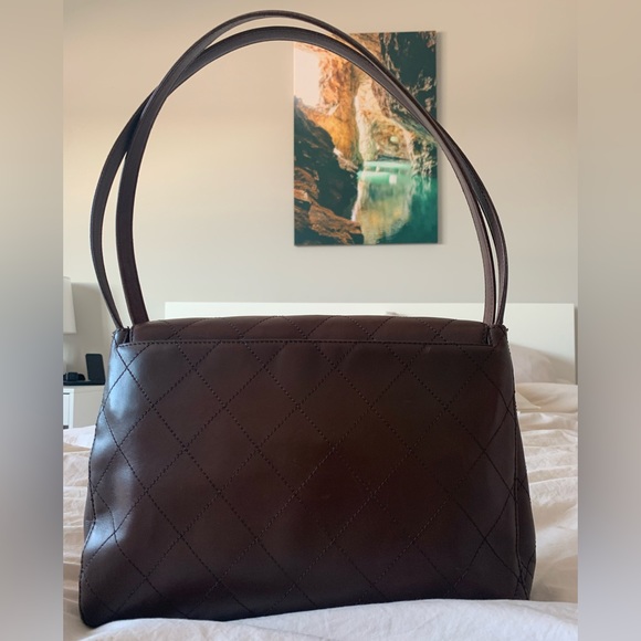 1999 Brown Chanel Calfskin Quilted Leather Vintage Classic Shoulder Bag - Picture 3 of 13